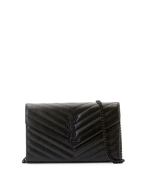 monogram ysl matelasse leather wallet-on-chain|ysl monogram wallet price.